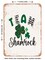 DECORATIVE METAL SIGN - Team Shamrock - 2 - Vintage Rusty Look
